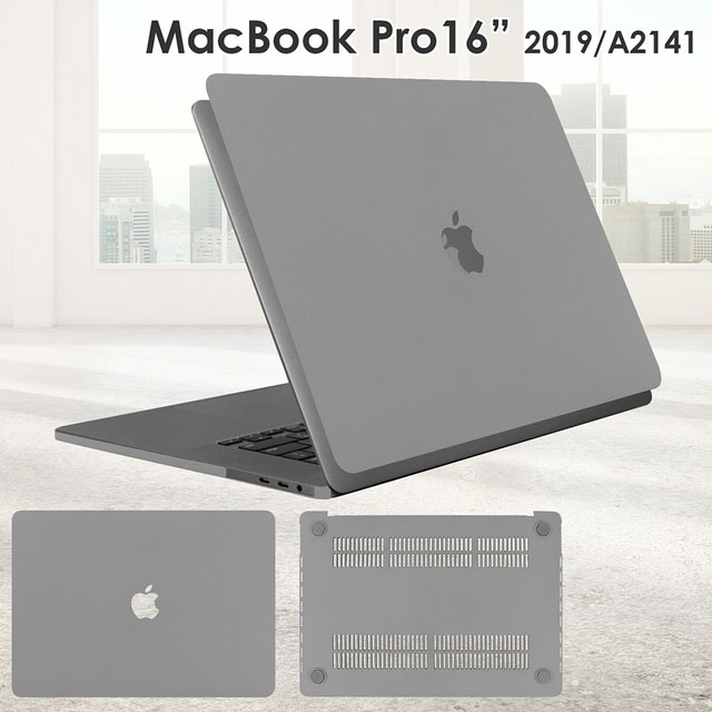 Apple Macbook Pro 16吋 (2019)專用 霧面流沙保護殼-酷灰