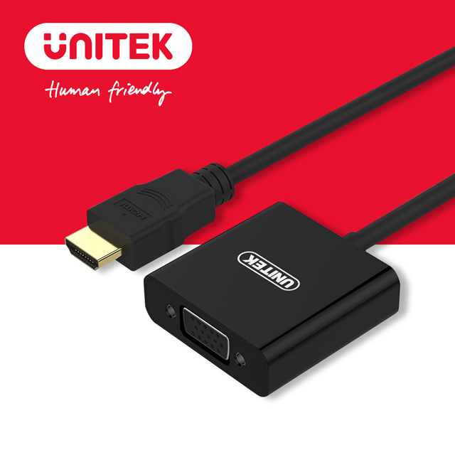 UNITEK HDMI轉VGA高清轉換器