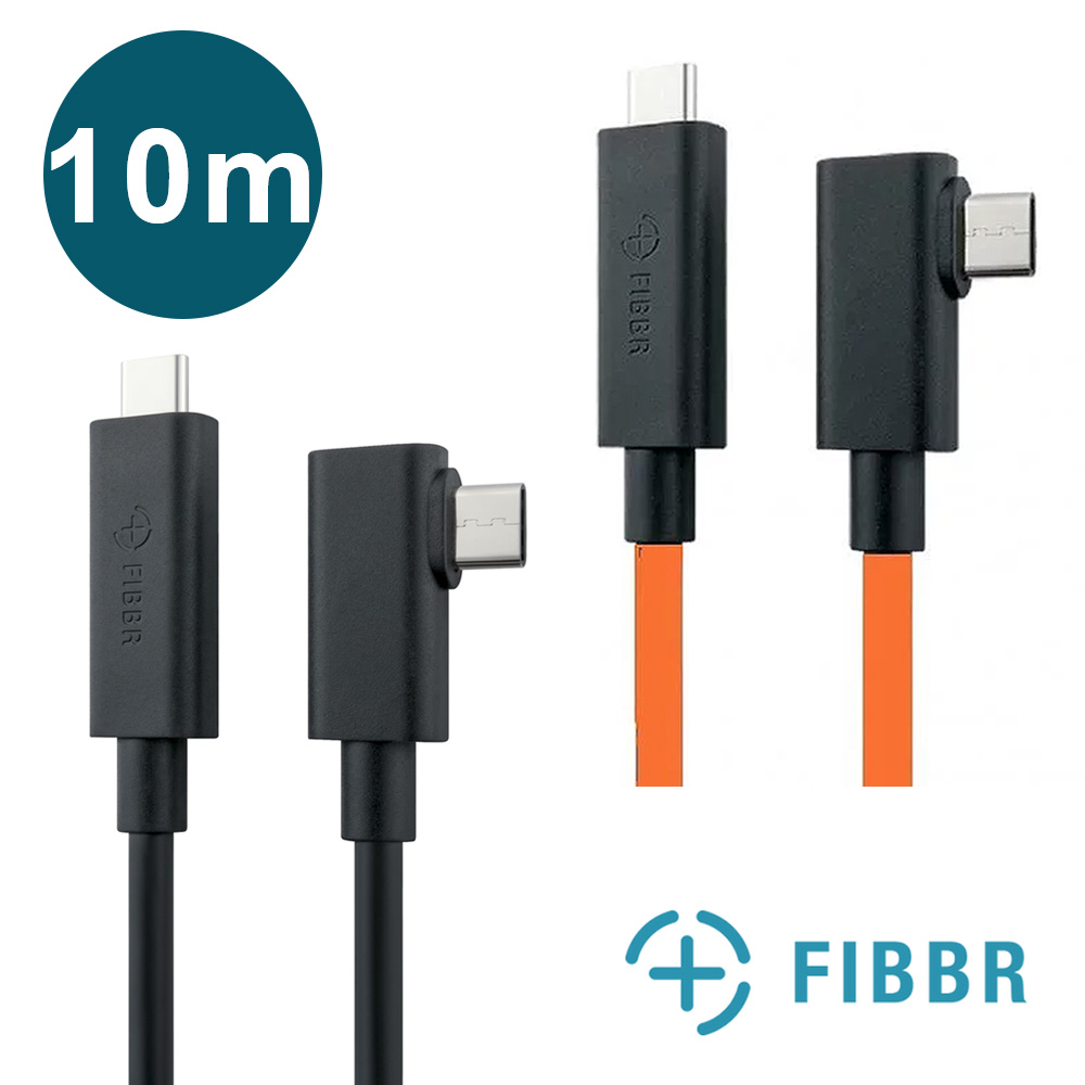 FIBBR USB-C5 USB 3.1 Gen1 Type C to Type C 光纖數據線 10m