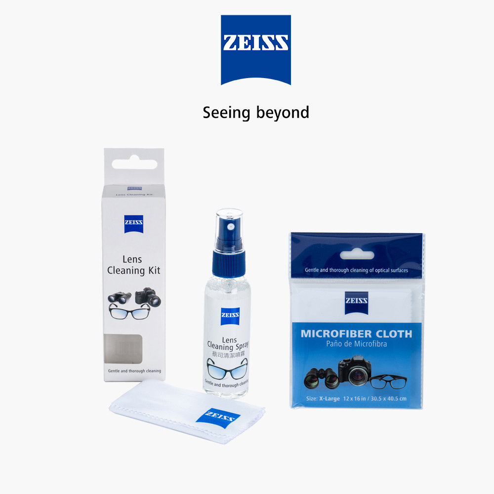 蔡司 Zeiss 專業鏡面抗菌清潔噴霧組 60ml & Zeiss超細纖維拭鏡布