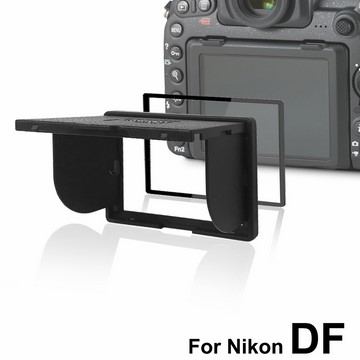 LARMOR V金屬邊框防爆鋼化玻璃相機保護貼-NIKON DF 專用