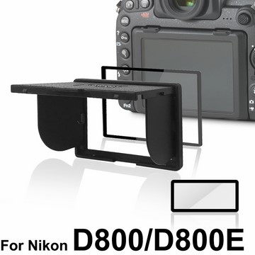 LARMOR V金屬邊框防爆鋼化玻璃相機保護貼-NIKON D800 專用