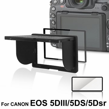 LARMOR V金屬邊框防爆鋼化玻璃相機保護貼-Canon EOS 5DIII/5Ds/5Dsr 專用