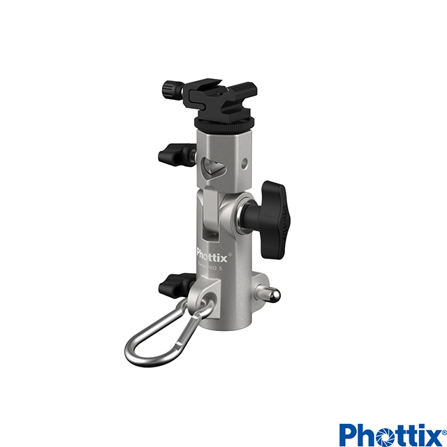 Phottix Varos Pro(小)多功能閃光燈靴座反射傘支架-87200