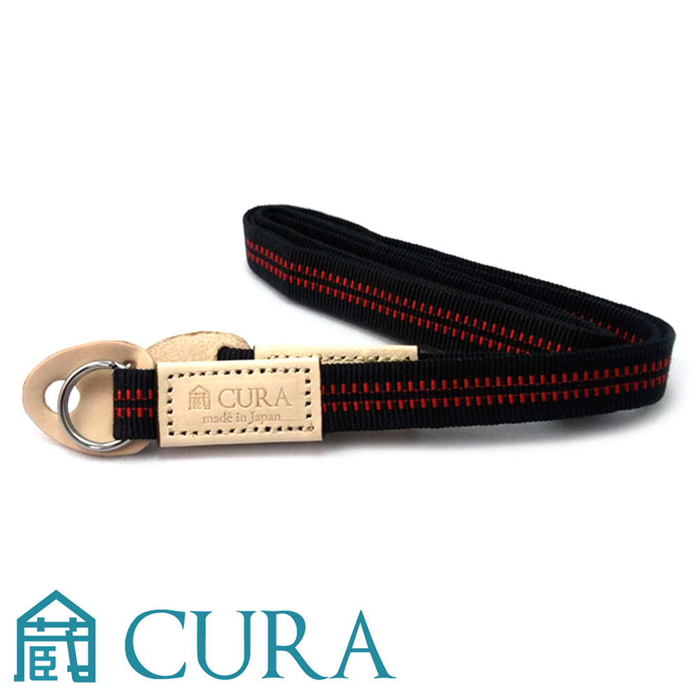 3I CURA-90cm絲織相機背帶(黑×紅)-CSS-100