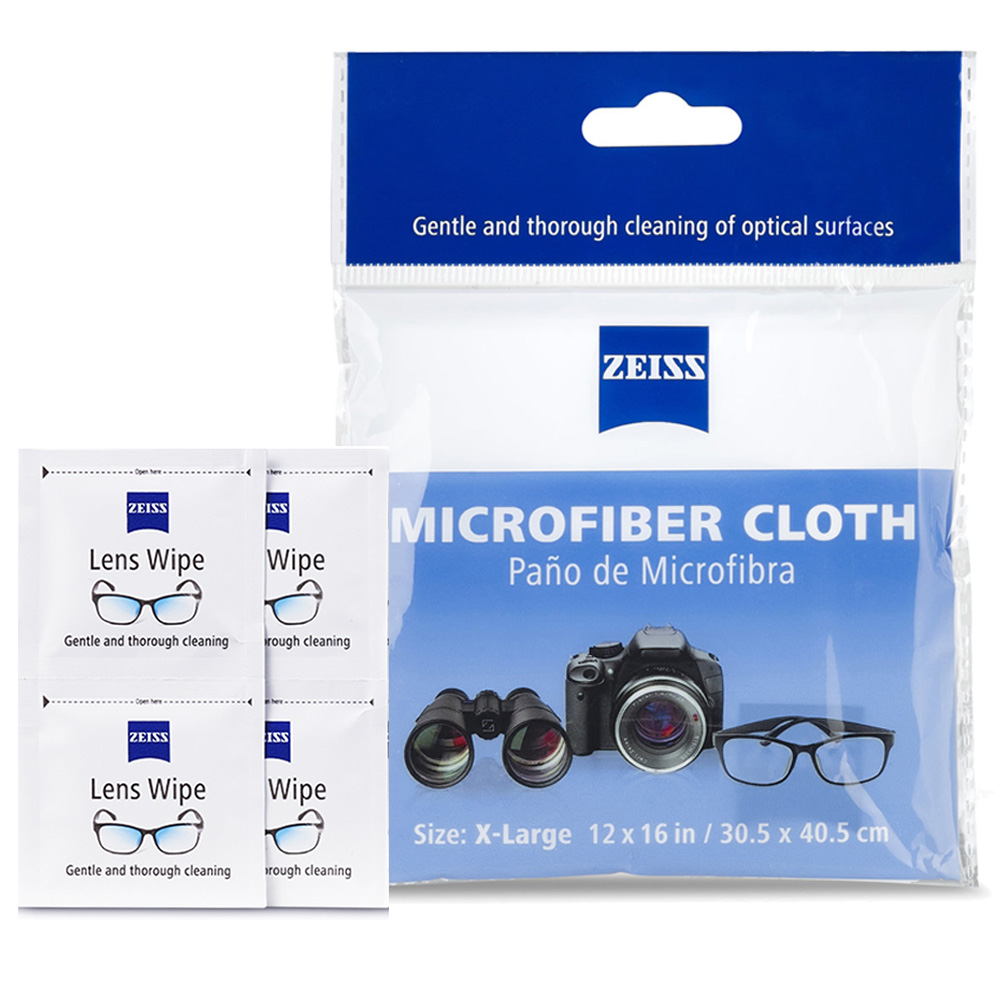 蔡司 Zeiss Microfiber Cloth 超細纖維布 + 拭鏡紙/20張