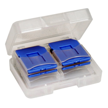 DigiStone SD/SDHC/ MircoSD 炫彩記憶卡收納盒(8片裝)- 藍色