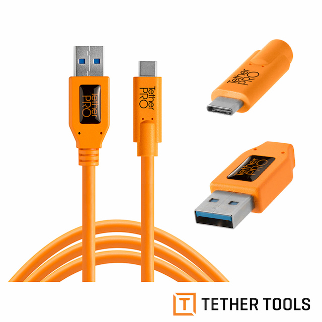 Tether Tools CUC3215-ORG Pro 傳輸線USB 3.0 to USB-C (公司貨)