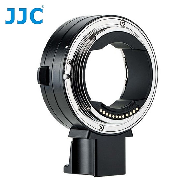 JJC佳能Canon副廠光圈快門自動對焦控制環鏡頭轉接環CA-EF RF(具電子接點晶片,相容Canon原廠EF-EOS R)