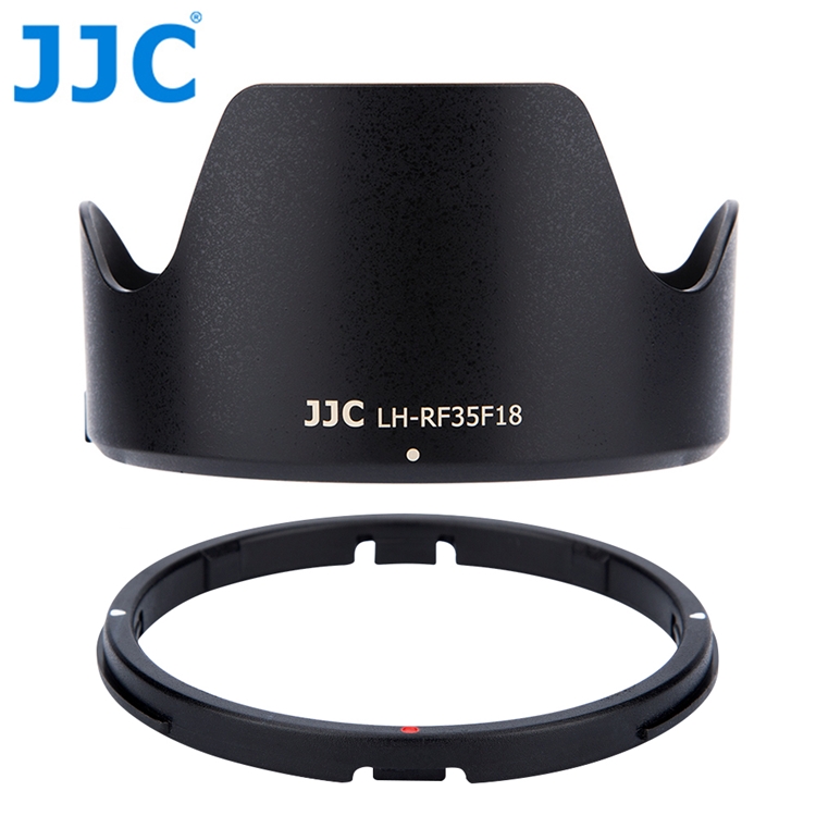 JJC副廠Canon遮光罩LH-RF35F18適佳能RF35 mm F/1.8 MACRO IS STM太陽罩