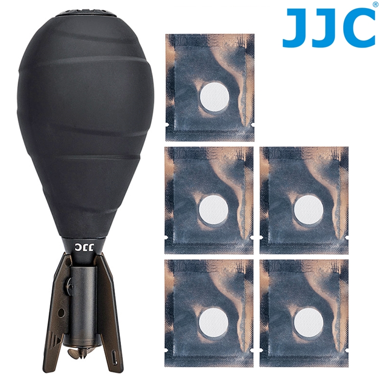 JJC可站立火箭型強風吹氣球CL-ABR BLACK清潔空氣吹球(矽膠柔軟好按壓;含過濾網/風扇)