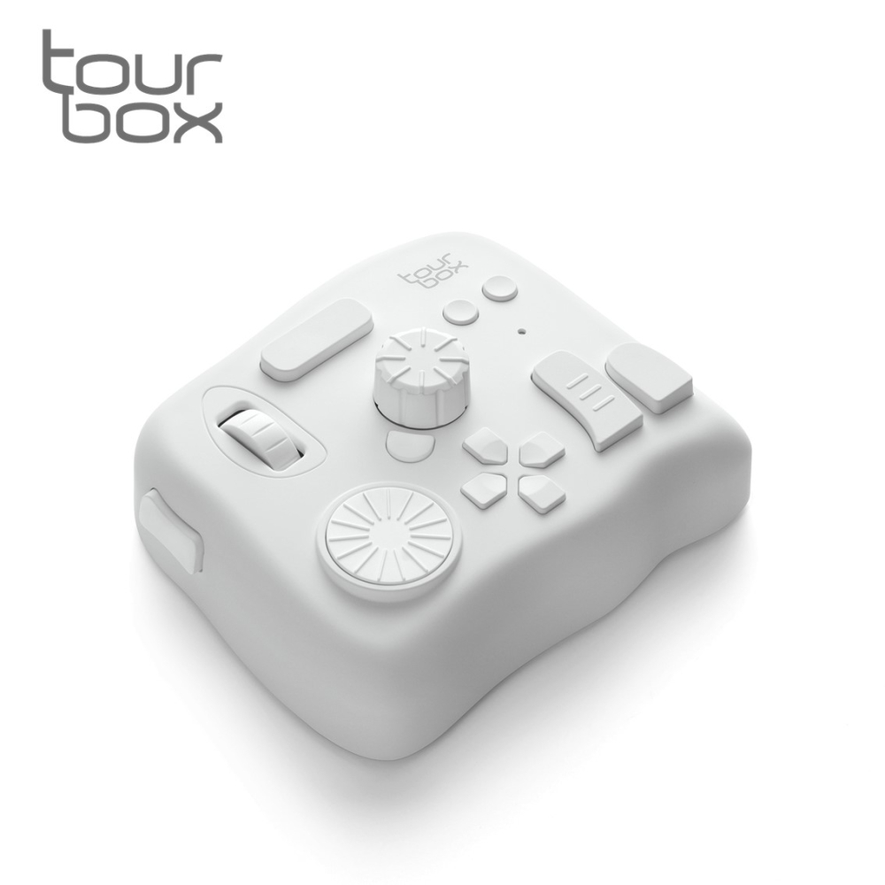 TourBox Elite 軟體控制器(藍芽/白) - 適用於 修圖/編輯/繪圖/剪輯/後製
