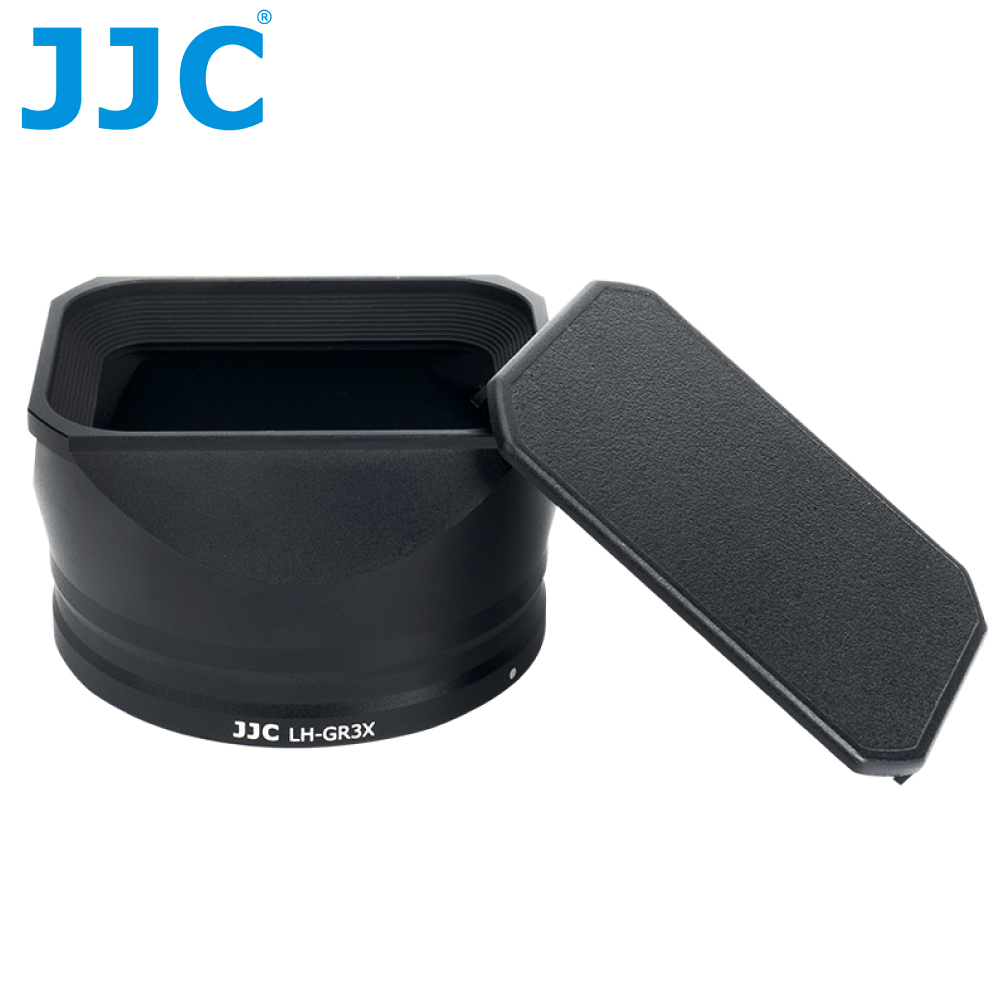 JJC金屬Ricoh理光副廠GR IIIx遮光罩LH-GR3X遮光罩附蓋(內消光紋)