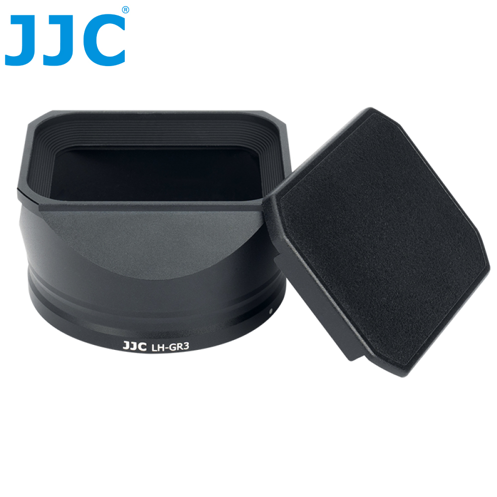 JJC金屬Ricoh理光副廠GR III遮光罩LH-GR3遮光罩附蓋(內消光紋)