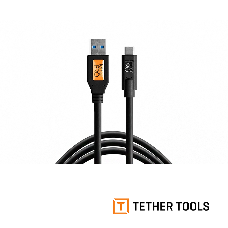 Tether Tools TetherPro USB3.0 to USB TypeC 傳輸線-黑色
