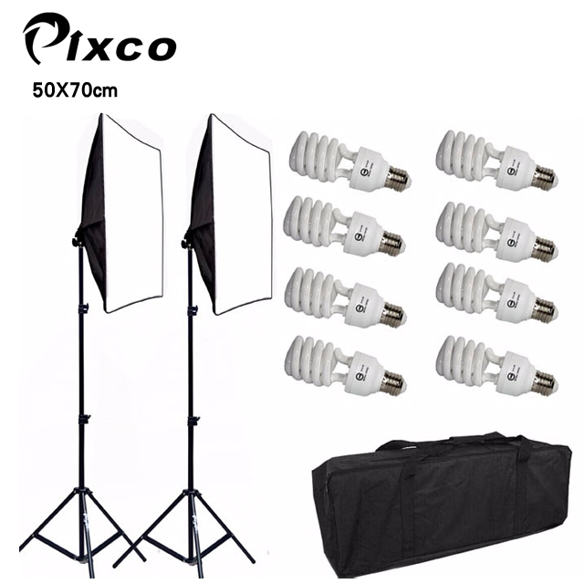 Pixco持續光源50X70cm快速拆裝雙燈組