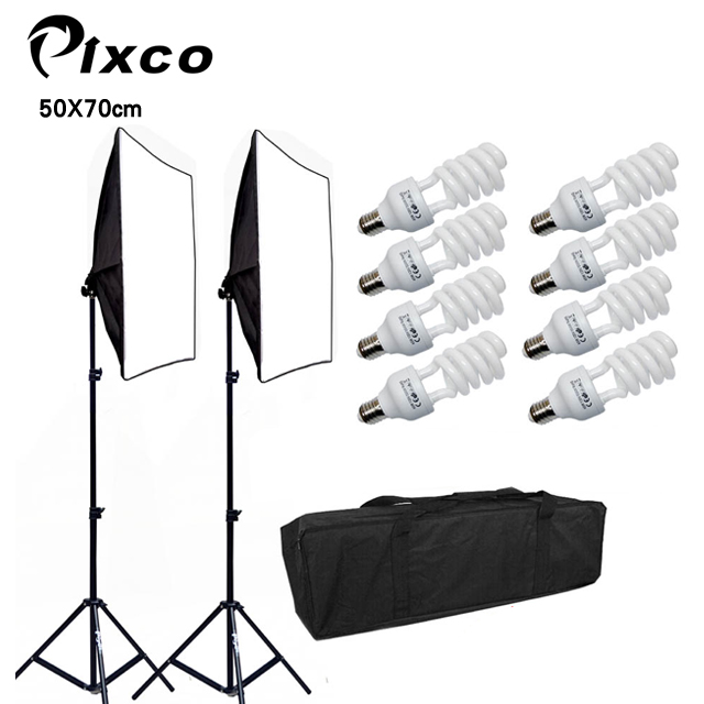 Pixco持續光源50X70cm快速拆裝雙燈組PLUS