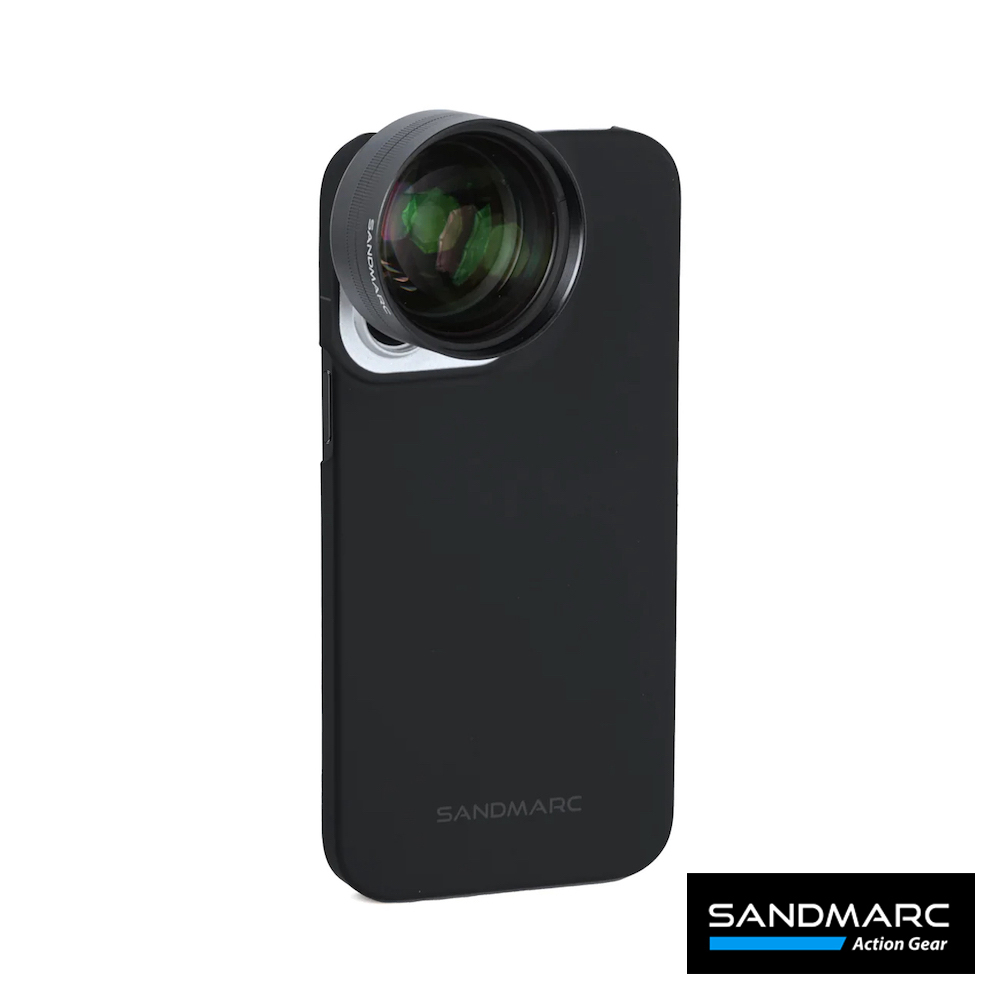 【SANDMARC】《 升級版 》12X 100mm HD手機微距鏡頭(含夾具 及 iPhone14ProMax 背蓋)