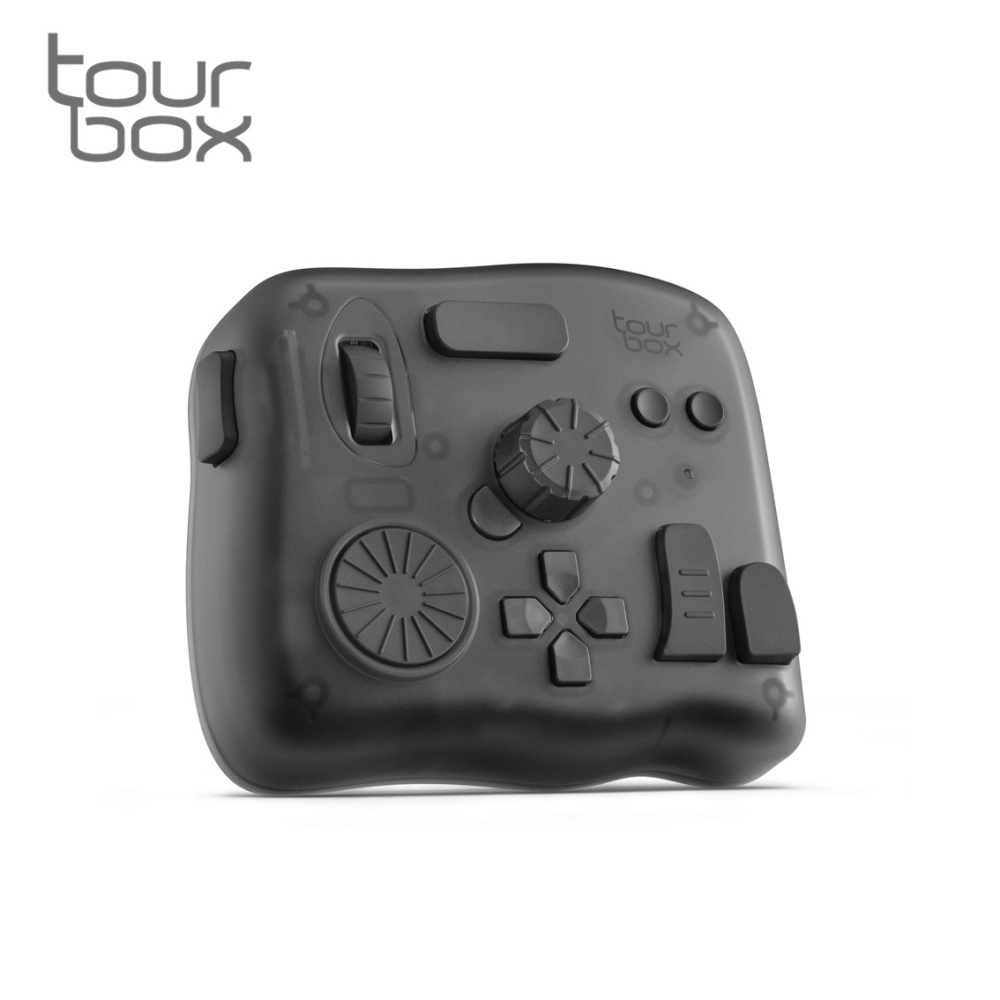 TourBox Elite 軟體控制器(藍芽/半透明) - 適用於 修圖/編輯/繪圖/剪輯/後製