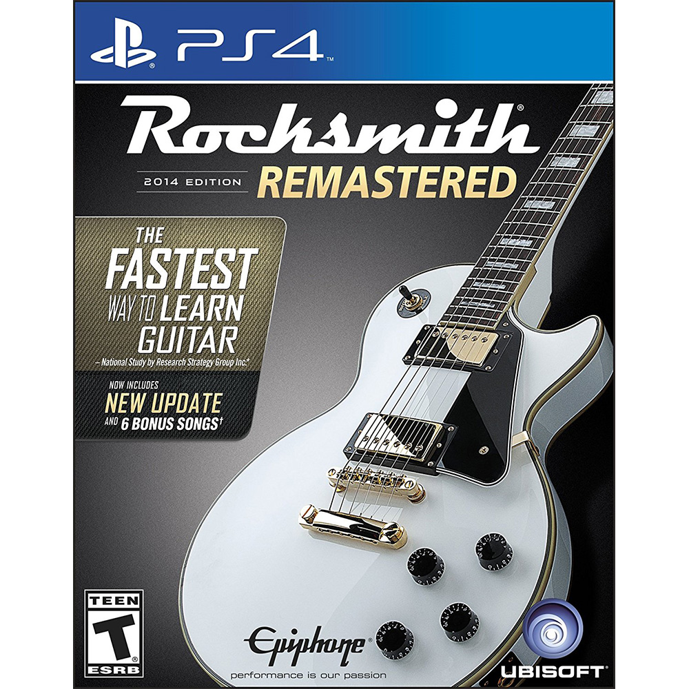 PS4《搖滾史密斯 2014 重製版(附音源線) Rocksmith 2014 Edition Remastered》英文美版