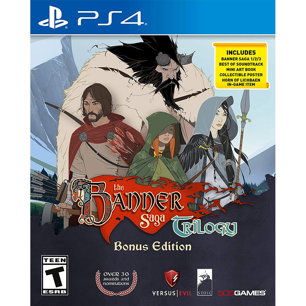 PS4《旗幟的傳說 三部曲 特典版 The Banner Saga Trilogy Bonus Edition》英文美版