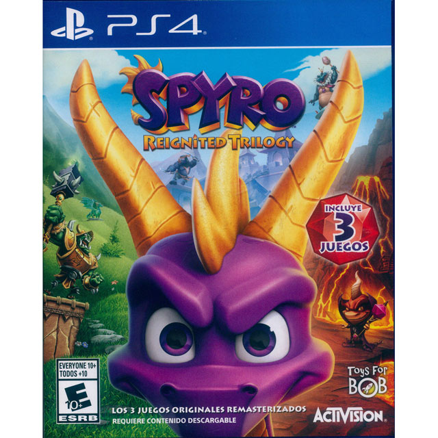 PS4《寶貝龍：重燃三部曲 Spyro Reignited Trilogy》英文美版(拉丁)