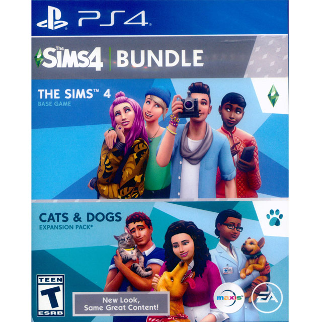PS4《模擬市民 4 + 貓狗總動員 THE SIMS 4 + CATS & DOGS BUNDLE》中英文美版
