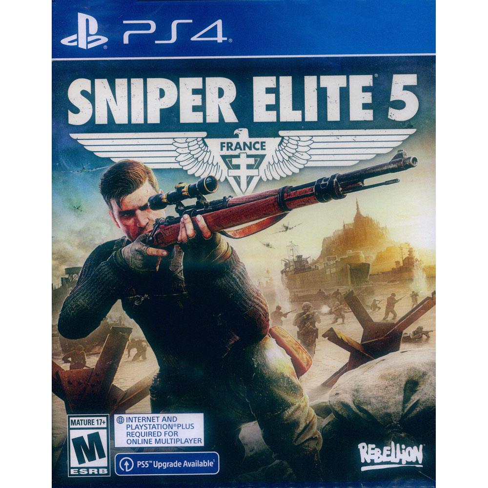 PS4《狙擊之神 5 狙擊精英 5 Sniper Elite 5》中英日文美版 可免費升級PS5版本