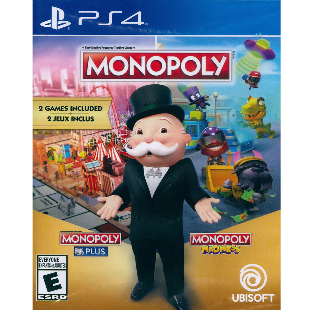 PS4《地產大亨 PLUS + 地產大亨：瘋樂 MONOPOLY PLUS+Madness》英文美版