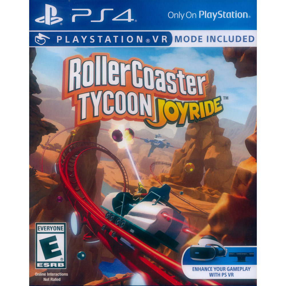 PS4《模擬樂園 雲霄飛車 Rollercoaster Tycoon Joyride》英文美版 支援PSVR