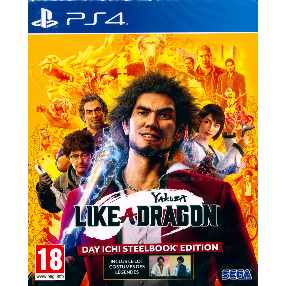 PS4《人中之龍 7 光與闇的去向 首日鐵盒版 Yakuza : Like a Dragon》中英日文歐版