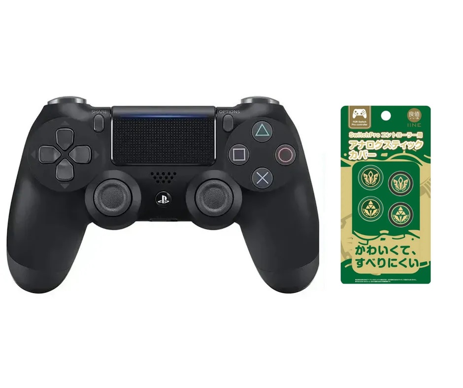 PS4 新款無線控制器DUALSHOCK 4 極致黑+類比按鈕