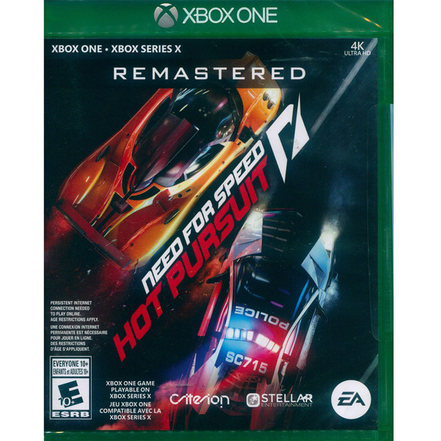 XBOX ONE《極速快感 超熱力追緝 重製版 Need for Speed: Hot Pursuit》中英文美版
