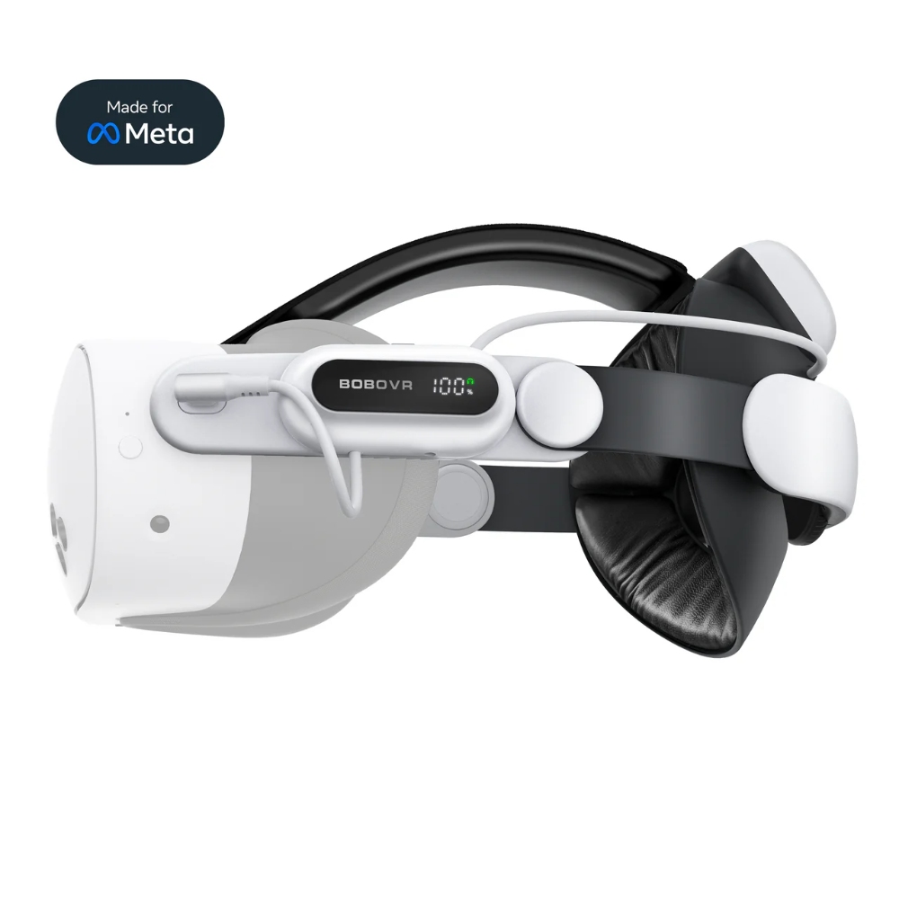 Quest3 BOBOVR E3 PRO 大動作玩家專用 電池頭戴面部不壓臉 平衡重力 超長續航舒適首選10000mAh