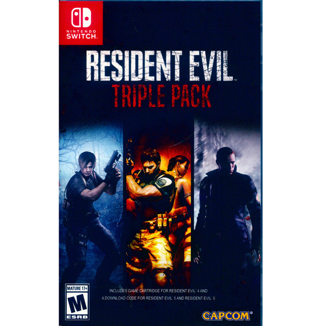 NS Switch《 惡靈古堡 三重包 Resident Evil Triple Pack 》中英日文美版
