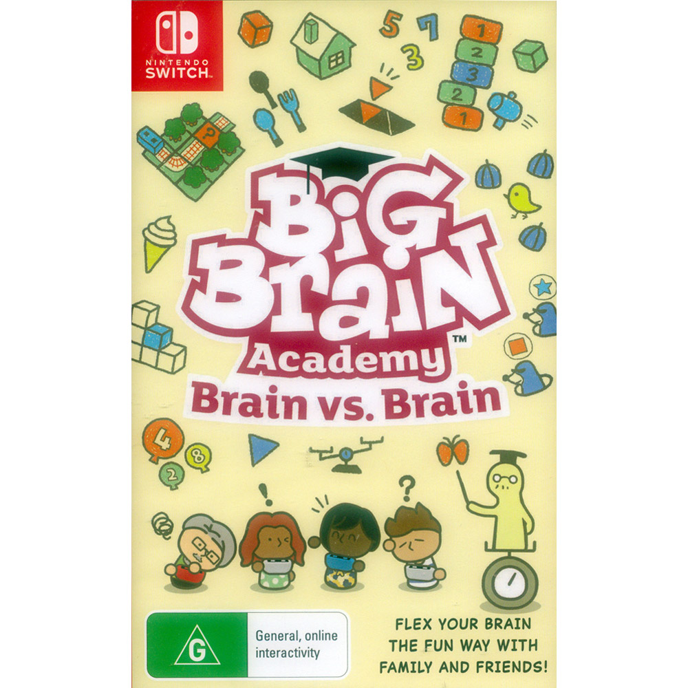 NS Switch《靈活腦學校 一起伸展大腦 Big Brain Academy : Brain vs. Brain》中英日文歐版