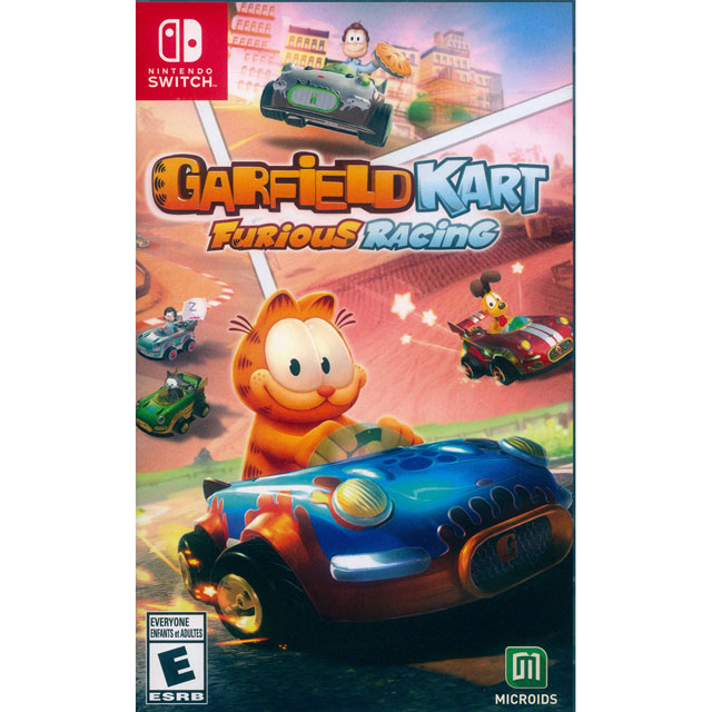 NS Switch《加菲貓卡丁車：瘋狂競速 Garfield Kart: Furious Racing》英文美版