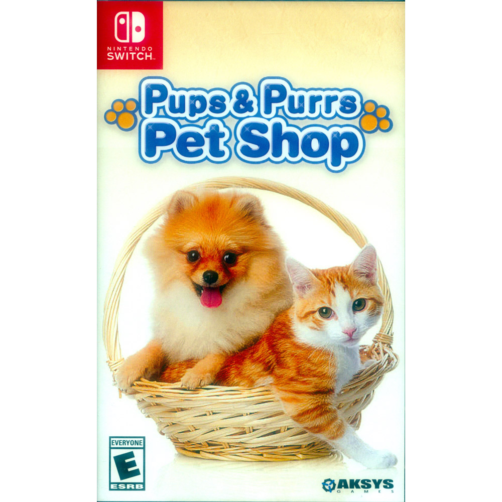 NS Switch《貓貓狗狗寵物店 Pups and Purrs Pet Shop》英文美版 汪汪喵喵寵物店