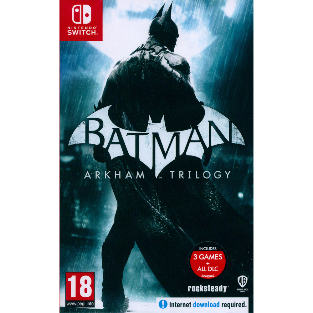 NS Switch《蝙蝠俠：阿卡漢三部曲 Batman：Arkham Trilogy》英日文歐版