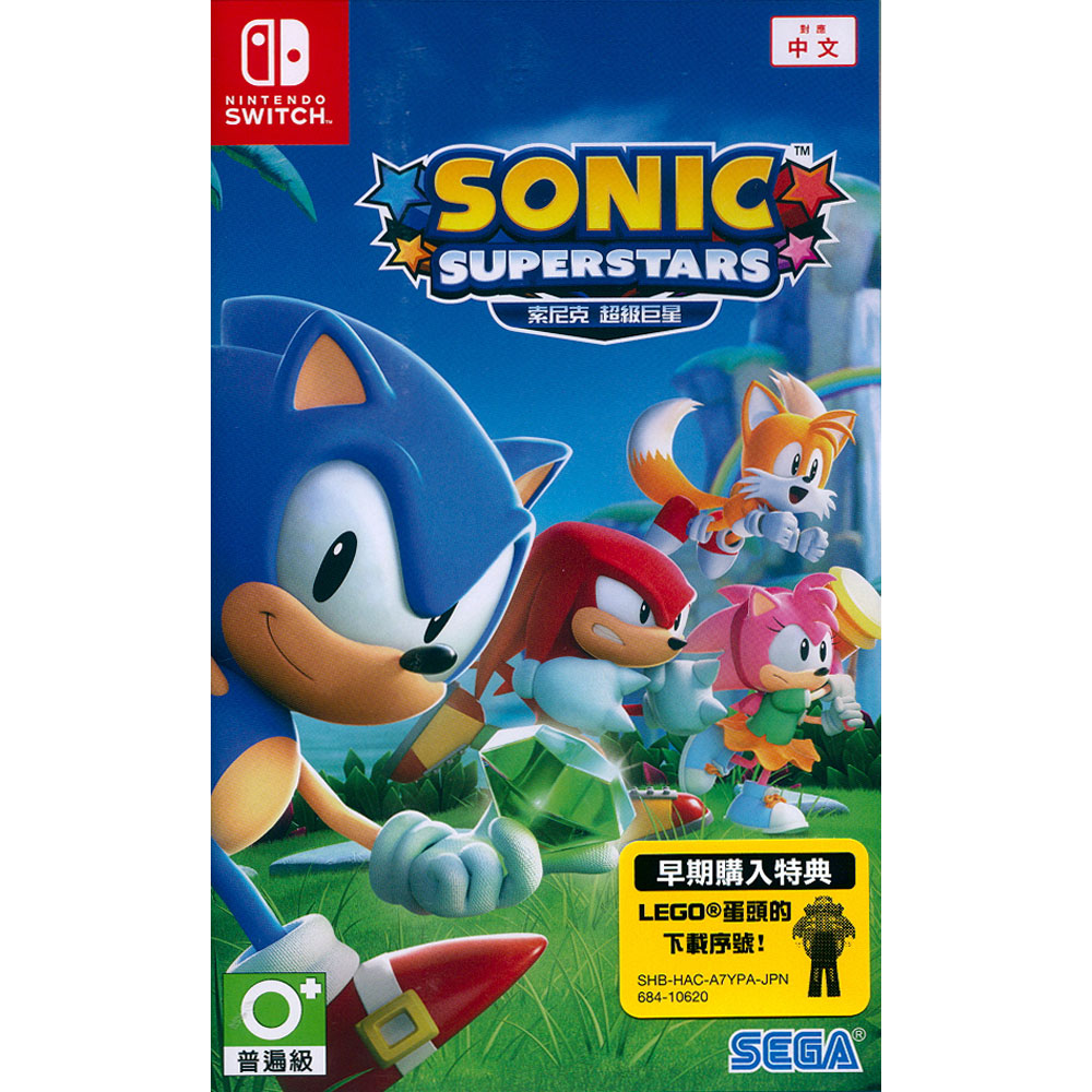 NS Switch《索尼克超級巨星 Sonic Superstars》中英日文亞版