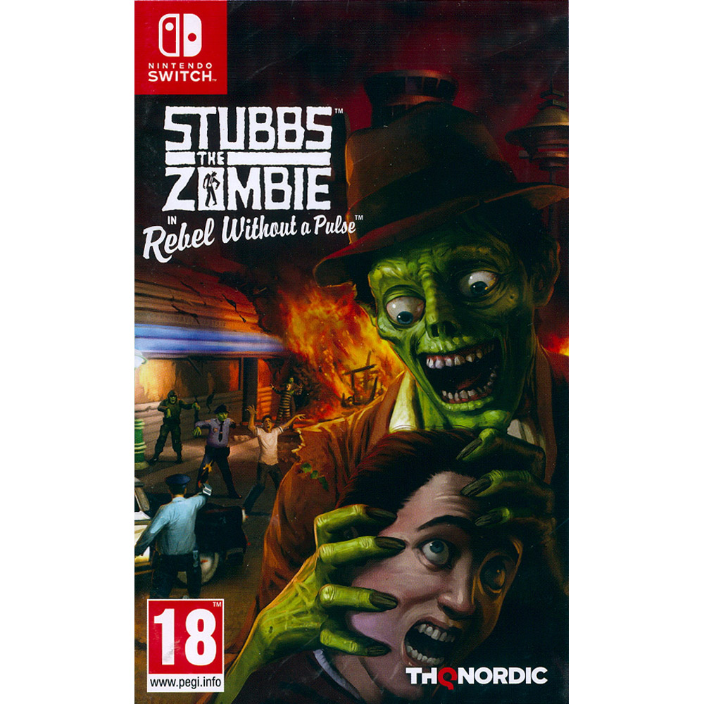 NS Switch《殭屍斯塔布斯 STUBBS THE ZOMBIE IN REBEL WITHOUT A PULSE》中英文歐版