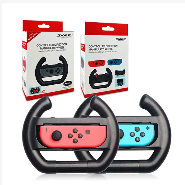 【Nintendo 任天堂】Switch 遊戲手把/搖控手把 賽車方向盤(2入)