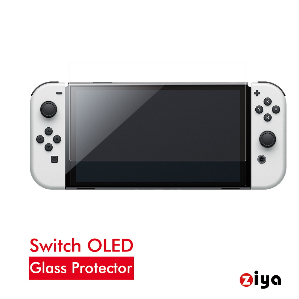 [ZIYA 任天堂 Switch OLED 究極保護鋼化玻璃螢幕保護貼 9H 2.5D