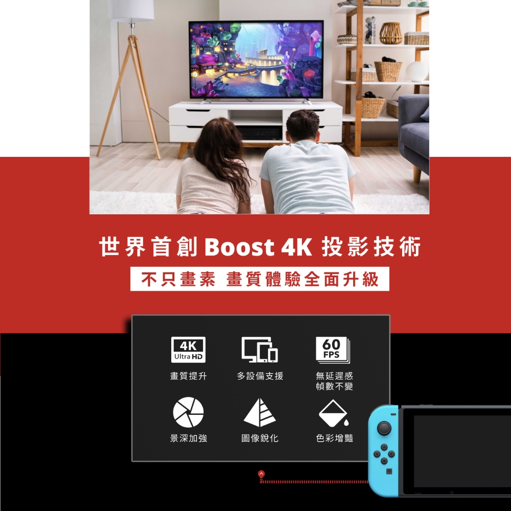 【PhotoFast】4K Gamer+投影轉接器(Switch/台灣百萬募資/保固一年/畫質提升/1080p/升級4K/無延遲感)