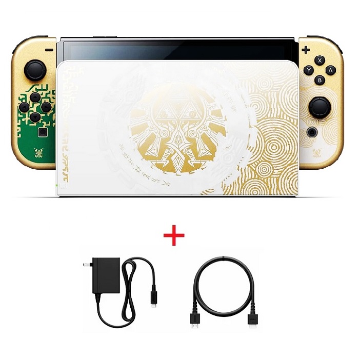Nintendo Switch OLED 原廠 底座組合 薩爾達傳說 王國之淚 樣式 臺灣公司貨 裸裝全新品