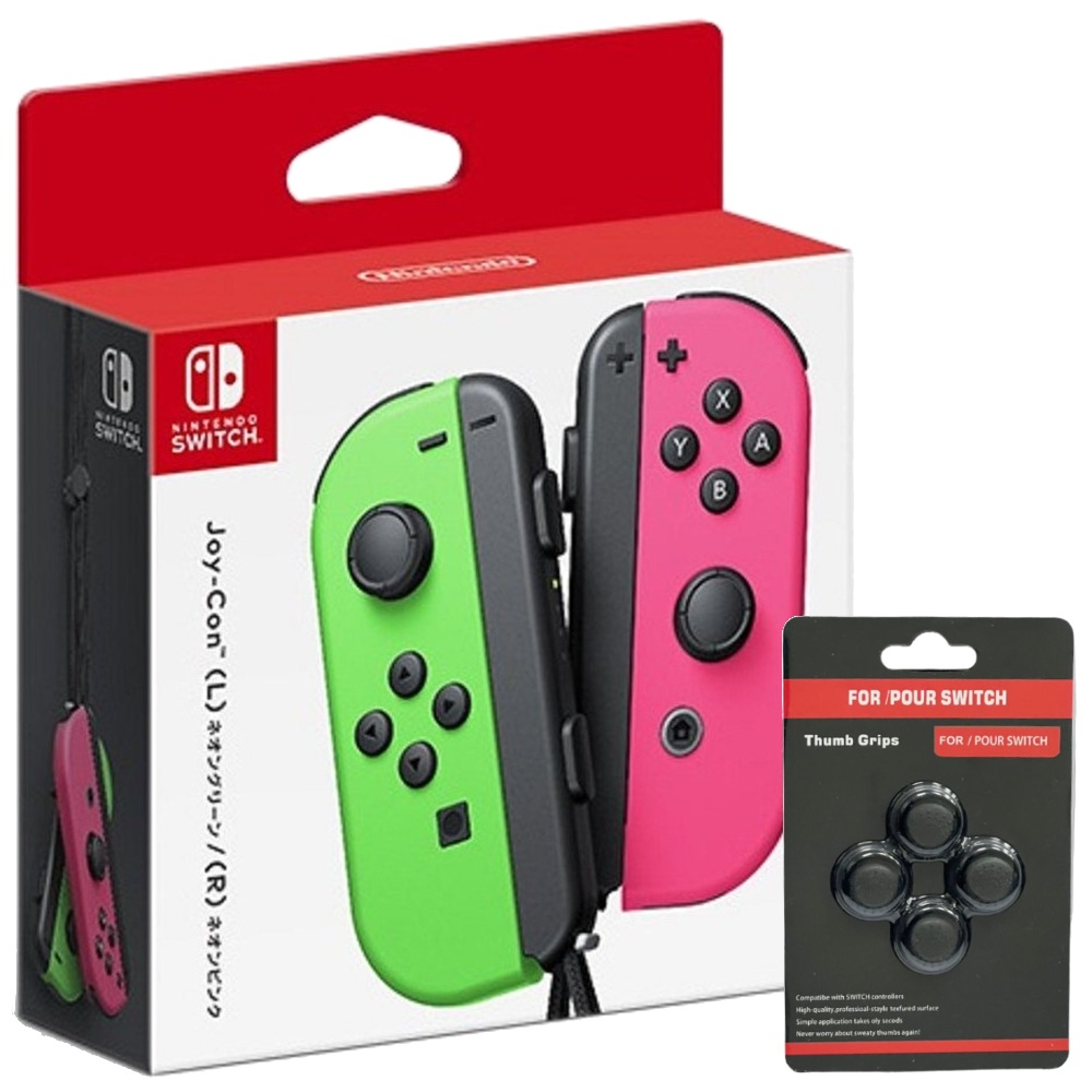 【Nintendo 任天堂】Switch Joy-Con 左右手控制器 電光綠/電光粉紅 臺灣公司貨