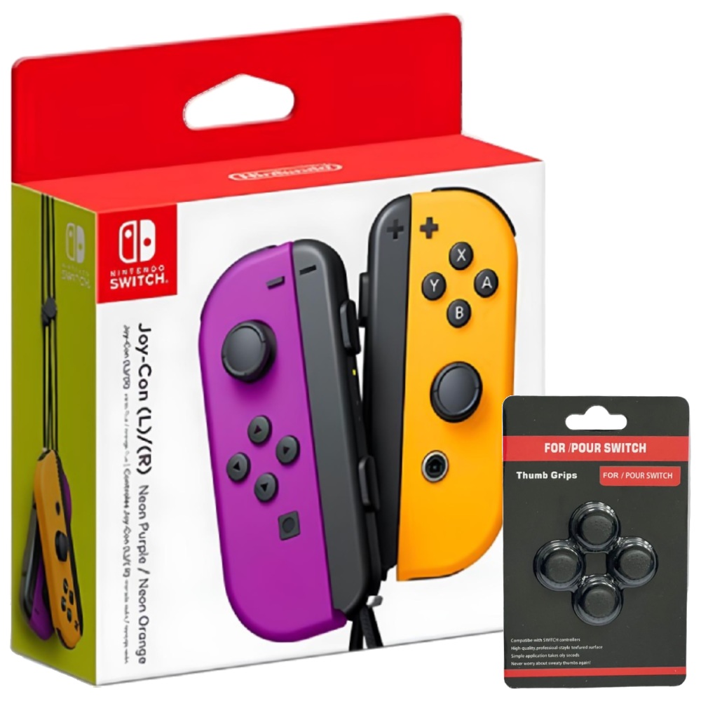 【Nintendo 任天堂】Switch Joy-Con 左右手控制器 電光紫/電光橙 臺灣公司貨