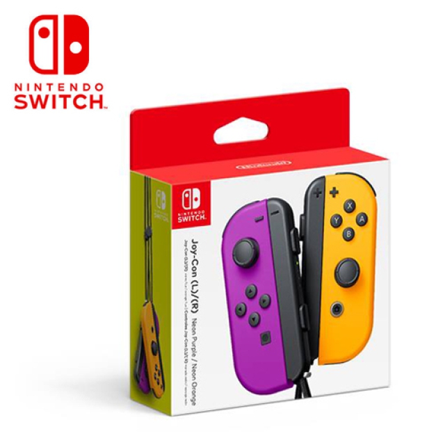 NS 原廠周邊 任天堂 Switch Joy-Con 左右手把 電光紫/電光橙