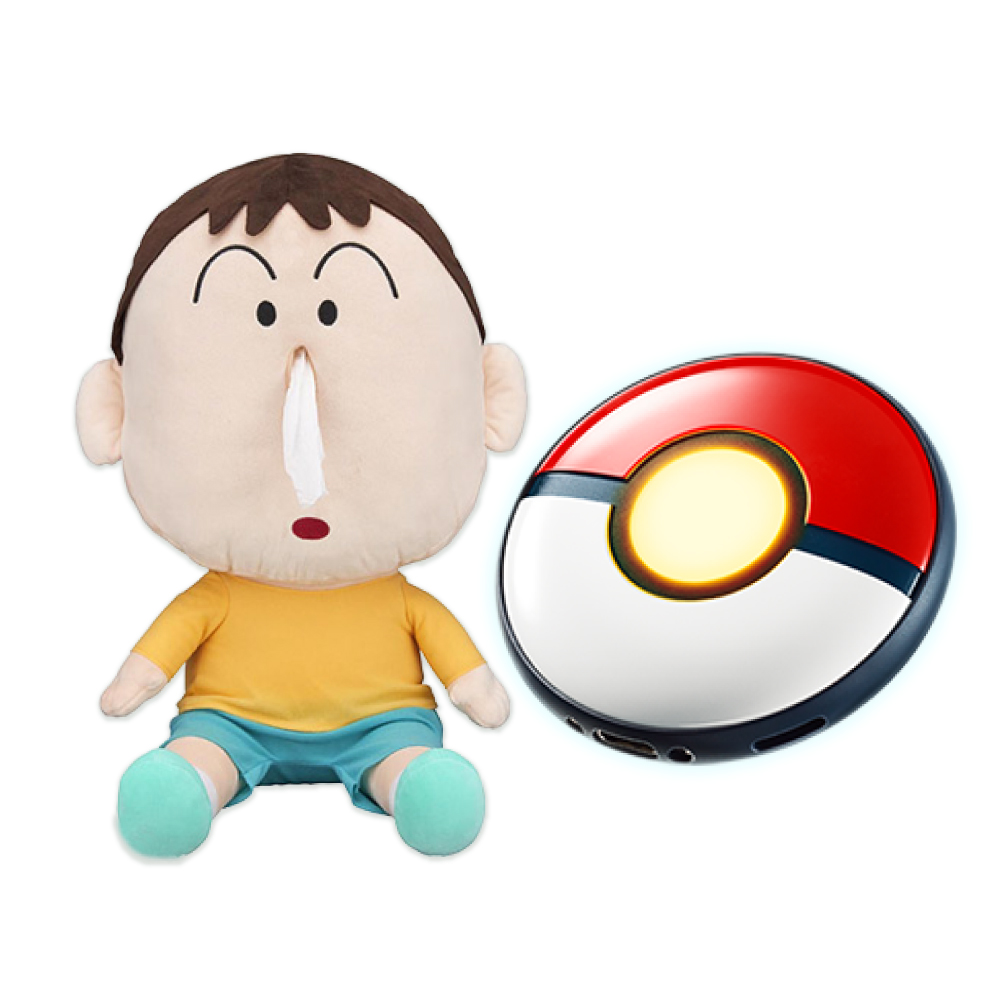 (預購) Pokemon GO Plus +寶可夢睡眠精靈球+蠟筆小新阿呆衛生紙套
