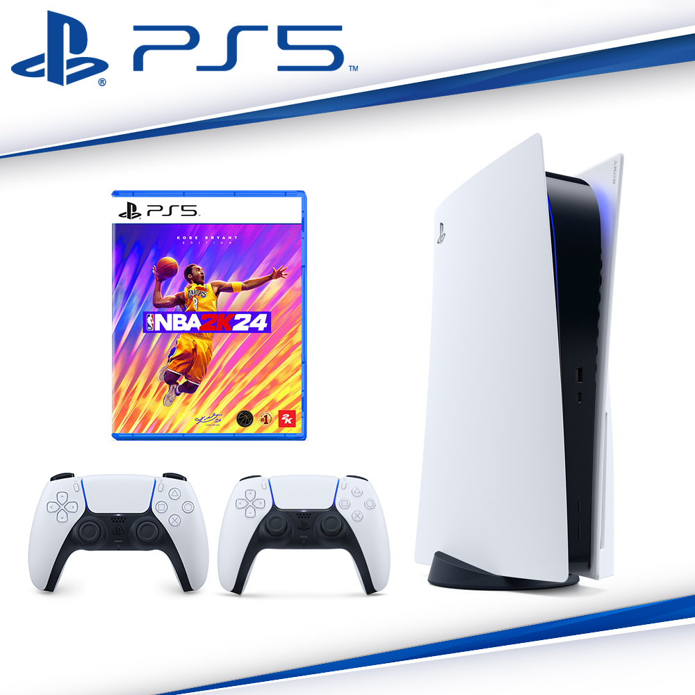 SONY PS5 PlayStation5 光碟版主機+原廠手把+NBA 2K24對戰組合